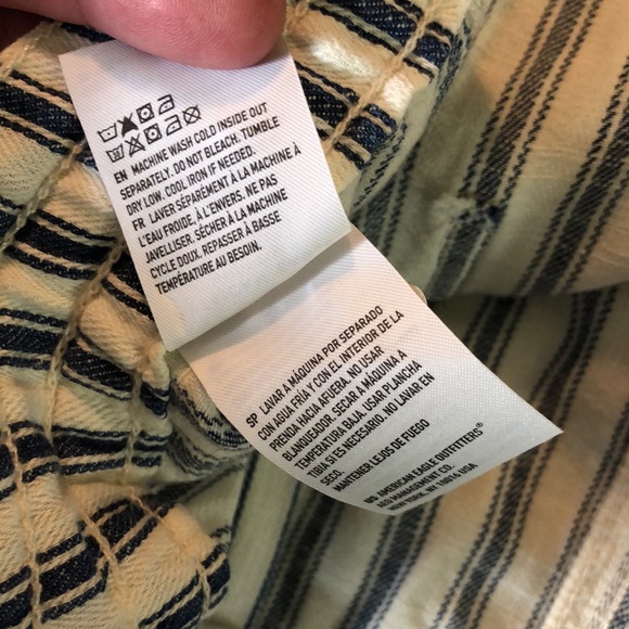 AMERICAN EAGLE OUTFITTERS Size 14 High Rise Taper Pant Classic Nautical $69 NEW - Picture 9 of 14